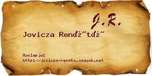 Jovicza Renátó névjegykártya